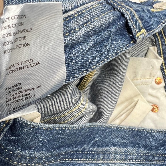 Free People Maggie Mid Rise Straight-Leg Jeans NWT Size 29 - Picture 12 of 12